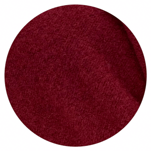 NeRo Rollrandmütze aus Wolle (Merino) in rot / bordeaux