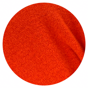 NeRo Rollrandmütze aus Wolle (Merino) in rot / henna